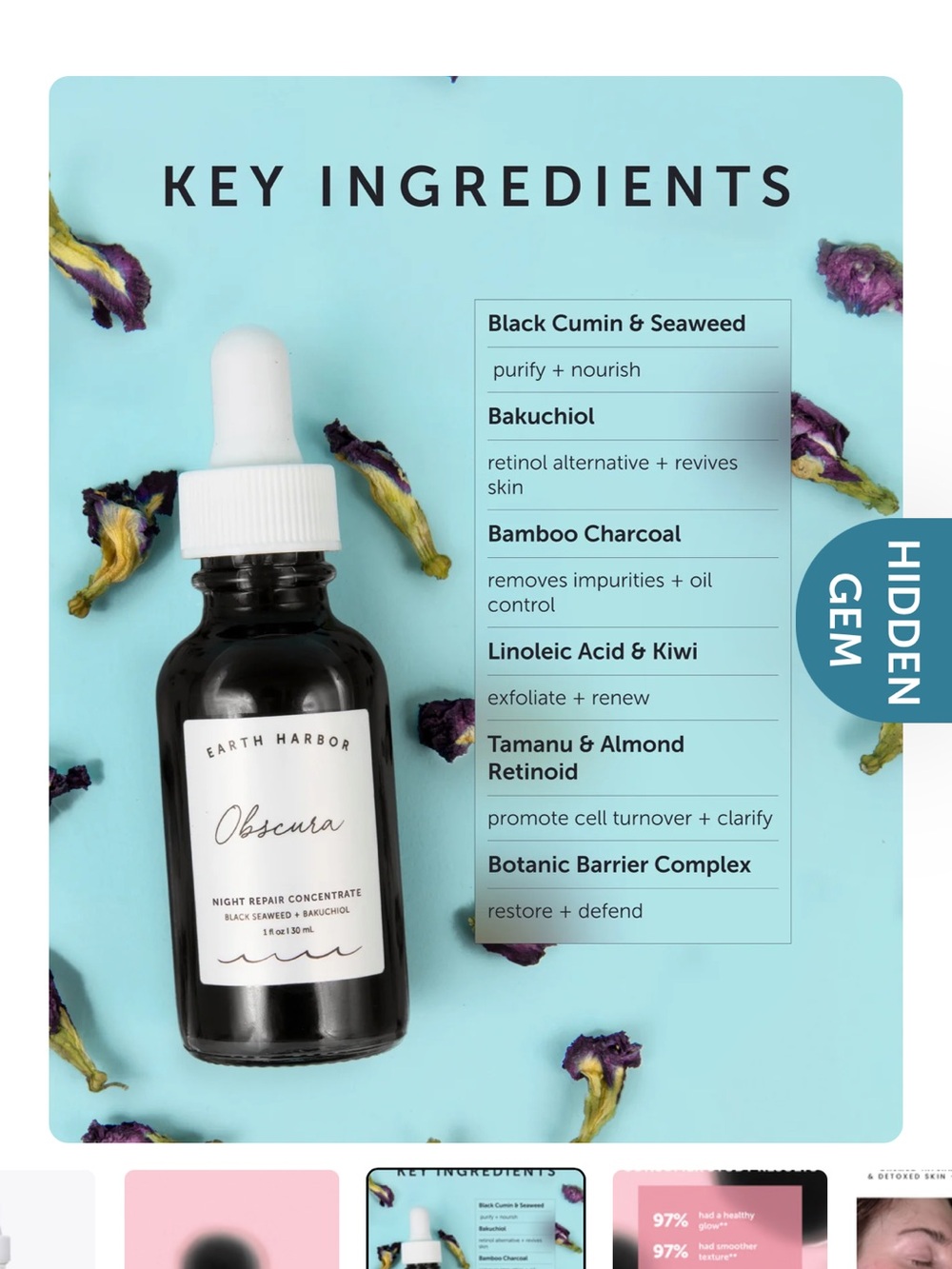 *Brand New* Earth Harbor Obscura Night Repair Concentrate